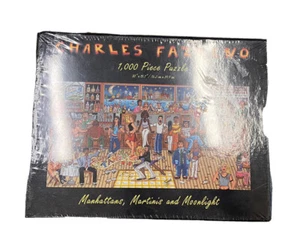 Charles Fazzino Puzzle 1000 pieces Manhattans, Martinis &?Moonlight New FreeShp - Picture 1 of 2