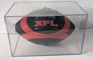 Calcio Spaulding 2000 ufficiale XFL full size in vetrina vetro plexi - Foto 1 di 3