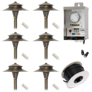Lightkiwi Low Voltage LED Landscape Lighting Kit - (6) Path Light Kit - Picture 1 of 1