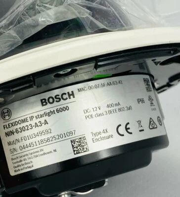NEW Bosch NIN-63023-A3-A FLEXIDOME IP starlight 6000 Dome 2MP HDR 3-9mm AF IP66 - Image 1 of 4