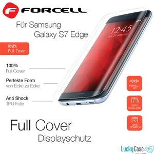 Original Forcell Full Cover Displayschutz Folie für Samsung Galaxy S7 Edge - Zdjęcie 1 z 2