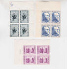 1957 Sc 506/8,511,B611 four sets MNH block of four,        k1967