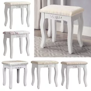 Super Soft Dressing Table Stool Makeup Chair Soft Seat Piano Stool Footstool New - Picture 1 of 31