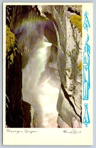 Maligne Canyon, Jasper National Park, Alberta, Vintage Harry Rowed Postcard - Foto 1 di 2
