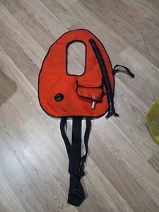 Vintage SCUBA Diving BCD Buoyancy Control Vest Sportsways Orange CO2 Inflatable - Picture 1 of 9