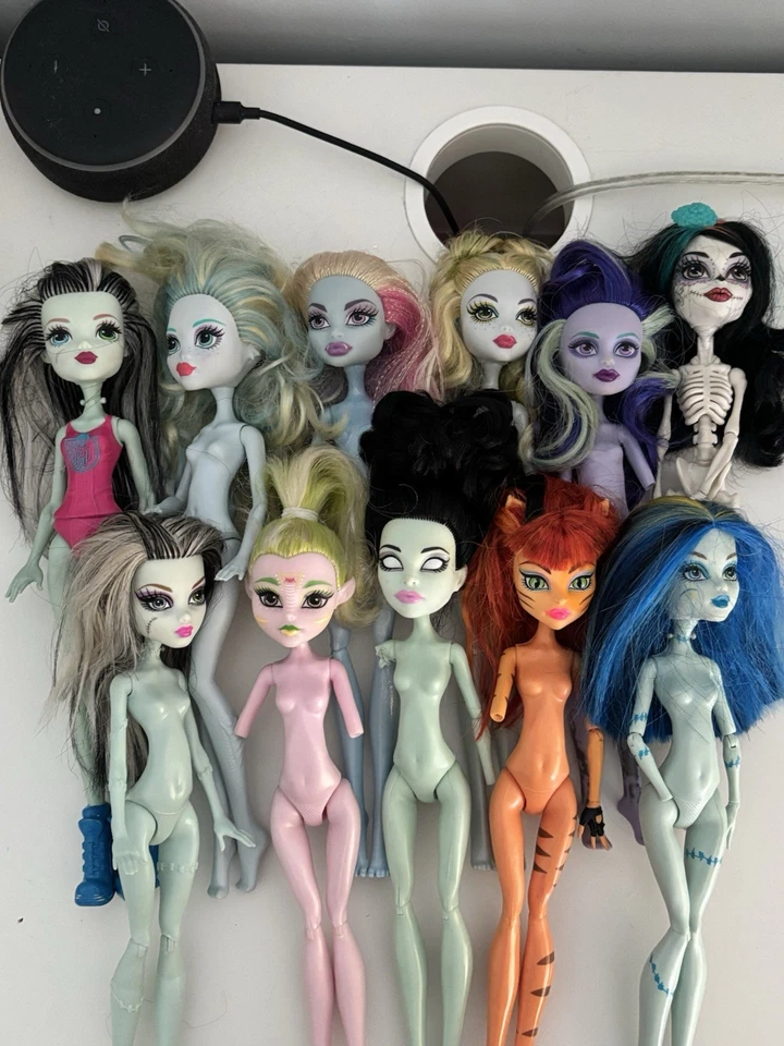 Lote de muñecas Monster High TLC piezas faltantes para reparación única Frankie Twyla Abbey Foto 1 de 4