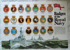 BADGES of the ROYAL NAVY ~No. 5~LEANDER CLASS FRIGATES.~ - Picture 1 of 8