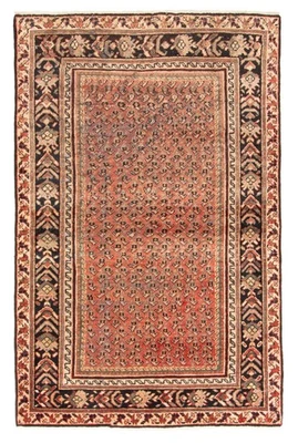 4'1" x 6'5" Traditional Vintage Hand Knotted Oriental Carpet Wool Area Rug - Image 1 of 4