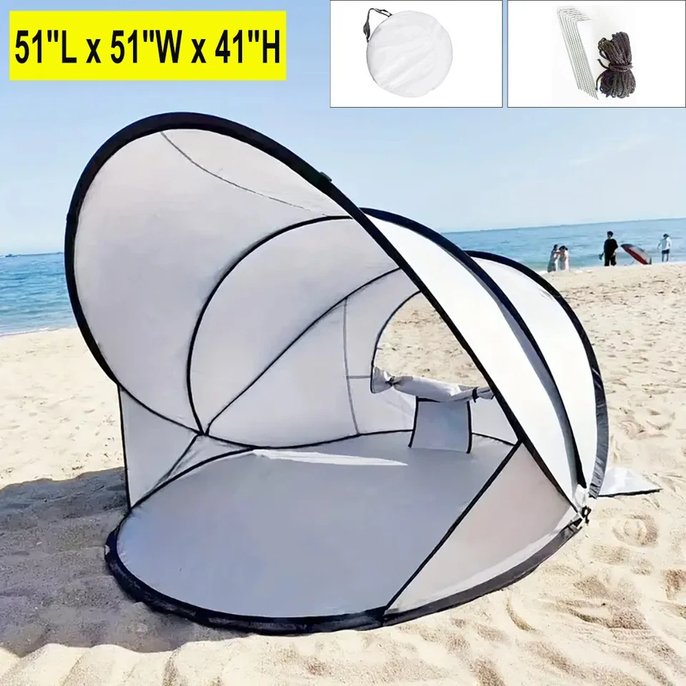 Pop Up Beach Tent Sun Shade Shelter Anti-UV Outdoor Camping Tent Portable Canopy - Image 1 of 4