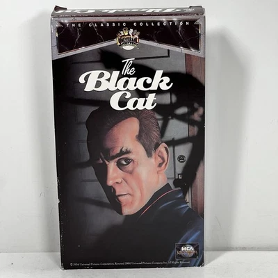 The Black Cat VHS Universal Monster Classic Collection Boris Karloff Bela Lugosi - Image 1 of 4