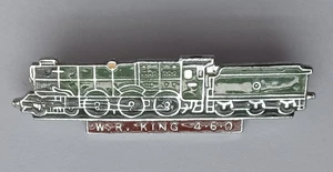 Steam Train Loco W.R. King Enamel Railway Pin Badge.   PB3-576 - Picture 1 of 3