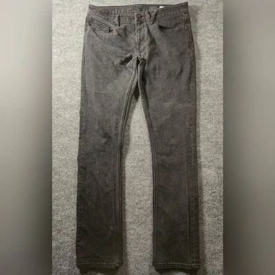 Volcom Black True To This Modern Straight Denim Jeans Size 33 - Image 1 of 4