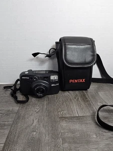 Pentax IQZoom 140 35mm Point & Shoot Film Camera Multi AF w/ Case - Picture 1 of 8