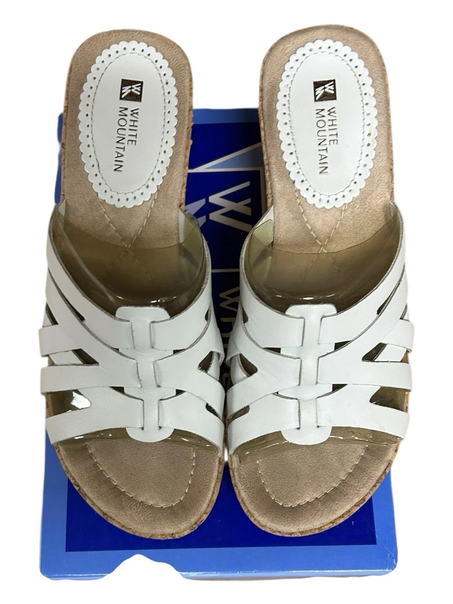 WHITE MOUNTAIN Zapatos NEWPORT - Sandalias Para Mujer, Blanco
