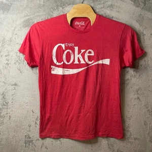 Coca-Cola Enjoy Coke Graphic T-Shirt Red Short Sleeve Casual XL - Bild 1 von 4
