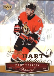 2007-08 (SENATORS) Upper Deck MVP Hart Candidates #HC7 Dany Heatley