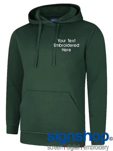 UX4-TFB UNEEK Embroidered BACK & FRONT High Quality Hoodie + PERSONALISED TEXT - Bild 1 von 16