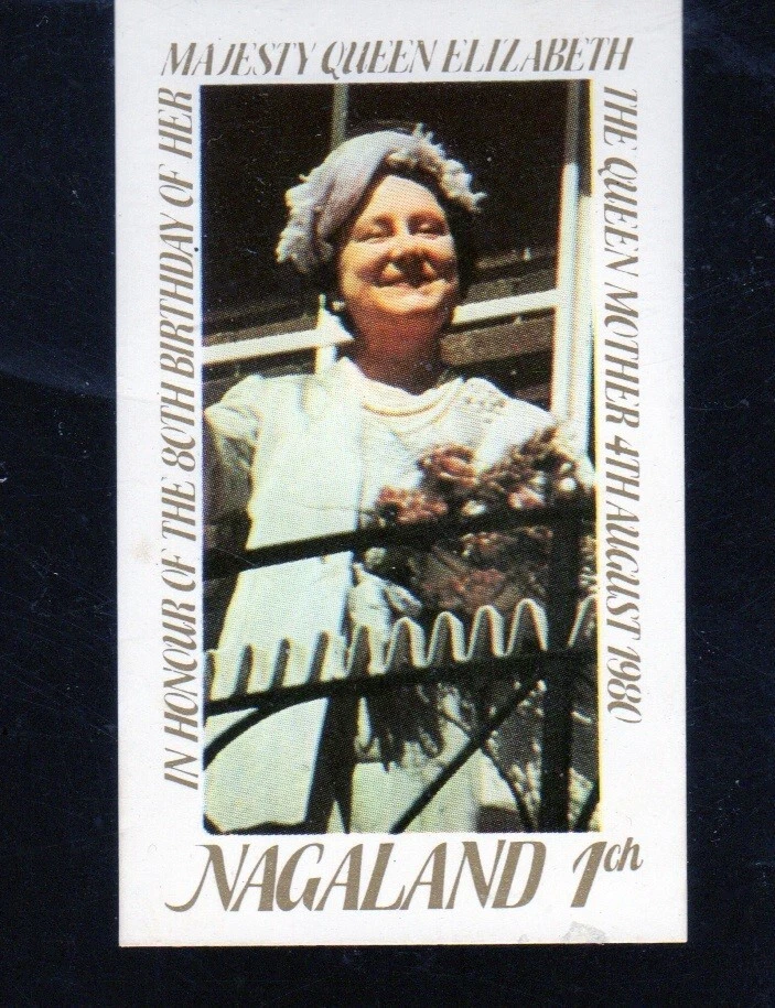 NAGALAND OF INDIA 1980 QUEEN MOTHER MINT VF NH O.G S/S (30NAG) - Image 1 of 1