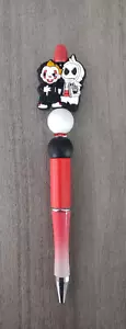 Pennywise and Jack Skellington Halloween maßgeschneiderter Perlenstift mit Tintenmine - Bild 1 von 2