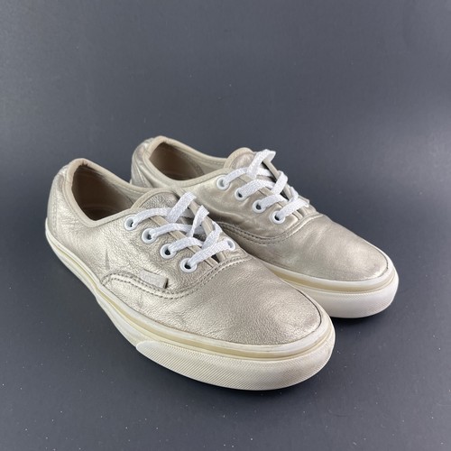Scarpe sneakers casual VANS AUTENTICHE DONNA taglia 6 5 EU 36 5 oro metallizzato