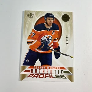 2020-21 SP Hockey - Authentic Profiles Gold #AP-1 Connor McDavid 747/999 Oilers - Bild 1 von 3