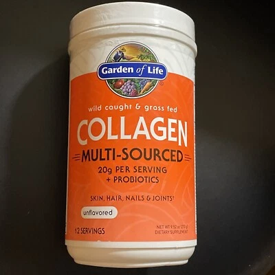 Wild Caught & Grass Fed Collagen Garden Of Life Unflavored, 12 Srv Free Shp 6/25 - Image 1 of 3