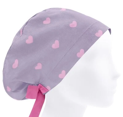 Scrub caps, scrub hats heart, surgical cap, valentines scrub hat, nurse gift - Image 1 of 3