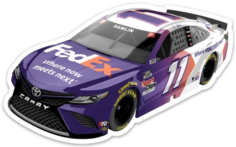 Denny Hamlin NASCAR FedEx Shipping Toyota Camry #11 Type Die-cut MAGNET Cover