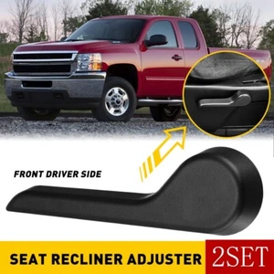 LH Driver Seat Adjuster Lever Handle For 07-14 Chevy Silverado GMC Yukon 2SET - Picture 1 of 12