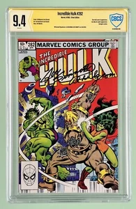 Incredible Hulk #282 (CBCS not CGC 9.4) 1983, 1st She-Hulk Team-Up, 2x Signed! - Picture 1 of 7