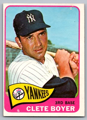 Clete Boyer Yankees 1965 Topps #475 Foto 1 de 3