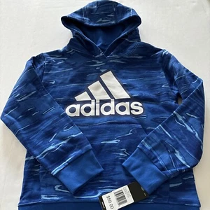 adidas Boys Blue Hoodie Size Youth S (8) Brand New‼️ - Picture 1 of 6