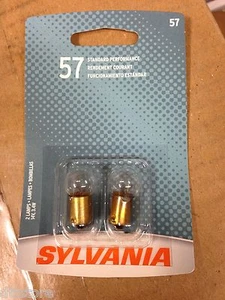 Sylvania 57 Auto Light Bulb - Pack of 2 - Miniature Light Bulbs P/N:33873 - Picture 1 of 2