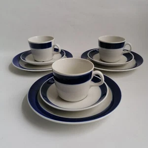 3 x Rörstrand Schweden Keramik KOKA blau - Kaffeegedecke II - Bild 1 von 7