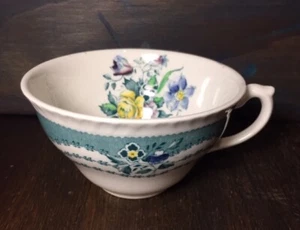 Rutland Lawley Tea Cup Green Multi-color Floral 1792 839361 England Ridgway Nice - Picture 1 of 11