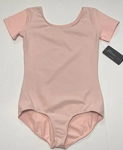 Theatricals Dancewear Leotard Bodysuit Short Sleeve SS TH5502C Pink New Nwt Girl - Picture 1 of 9