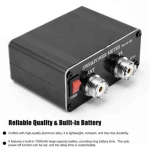 120W SWR Digital Power Standing Wave Meter 1.8-54MHz FM AM SSB Modes Power Meter - Afbeelding 1 van 11