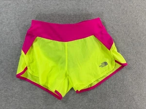 The North Face Flashdry Lined Running Shorts (Women's XS) Neon - 3" - Picture 1 of 8