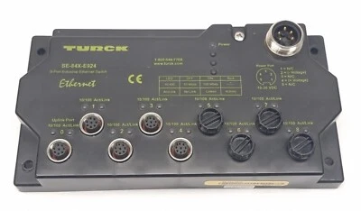 Turck SE-84X-E924 9 Port Industrial Ethernet Unmanaged Switch 10/100 Mbps - Image 1 of 4