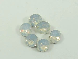 1gr 18pp WHITE OPAL FOILED POINTED BACK European Rhinestones - Picture 1 of 1