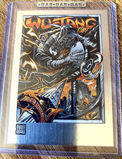 WU-TANG CLAN Houston TX 2023 GAS SILVER RAIN FOIL Poster Trading Card #/50