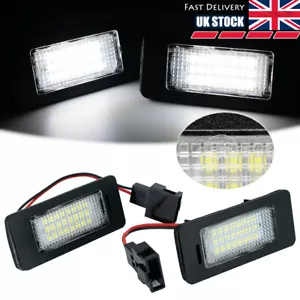 Xenon LED License Number Plate Light Lamp For Audi A4 B8 A5 S5 A6 A7 Q5 TT VW - Picture 1 of 8