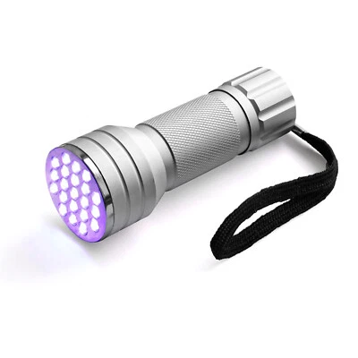 UV Taschenlampe 21 LEDs Schwarzlicht Handlampe Haustiere Flecken Urin Detektor - Bild 1 von 4