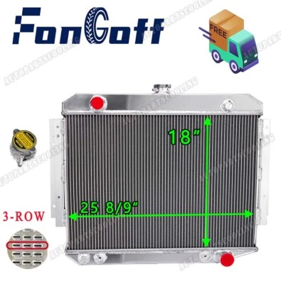 3 ROW Radiator For 1971-1979 1975 Dodge D100 D150 D200 W100 W200 V8 5.2 5.9 USA Foto 1 de 4