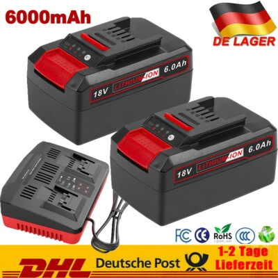 6,0Ah Ersatzakku Für Einhell Akku 18V Power X-Change PXC LED 3A Doppelladegerät - Bild 1 von 4