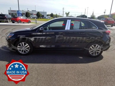 fit:2018-2020 Hyundai Elantra GT Hatchback 4Pc Pillar Post Trim Door Cover - Image 1 of 2