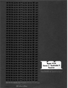 Marantz 4230 Receiver Owners Manual - Foto 1 di 1