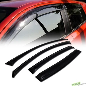 For 04-08 Maxima Rain/Wind Dark Smoke Guard Vent Shade Deflectors Window Visors - Picture 1 of 2