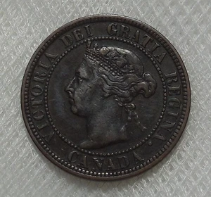 1900 H CANADA ONE CENT BRONZE COIN - Picture 1 of 2