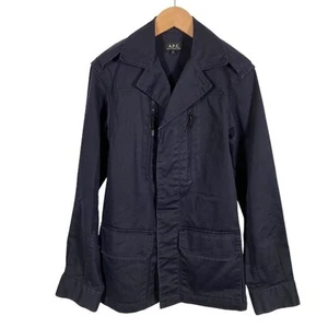 Appesey A.P.C. Military Jacket Long Sleeve Plain Navy Blue S Arpacey Used 62068c - Picture 1 of 7
